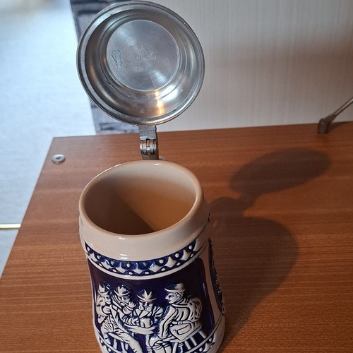 Zinn steingut bierkrug - zinn, mit