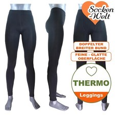 Thermo Leggings schwarz innen
