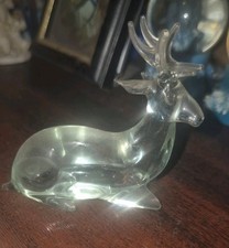 Liegender Glas Hirsch Hirsch