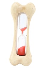 the skull collection Deko Spieluhr Sanduhr Knochen Totenkopf Rot Modern