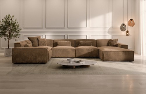 Sofa stoff wohnlandschaft - sofa,