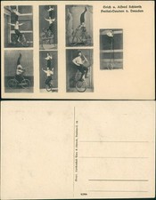 Ansichtskarte Deuben-Freital Alfred Schlevitz Radkünstler 1911