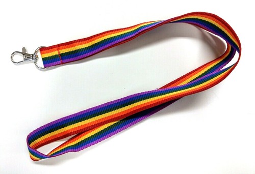 Regenbogen schlüsselband lang - schlüsselband,