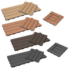 Terrassenfliesen Massiv Bodenbelag Terrassendielen Kunststoff Holzfliesen 1-10㎡