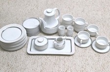 Original Thomas Arcta PLATIN Grau Kaffeeservice Porzellan 43 Teile Set Konvolut