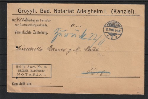 Deutsches reich dienstbrief - deutsches,