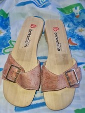 Berkemann Damenschuhe  Holz Pantolette  Gr 37,5 UK 4,5  neuwertig