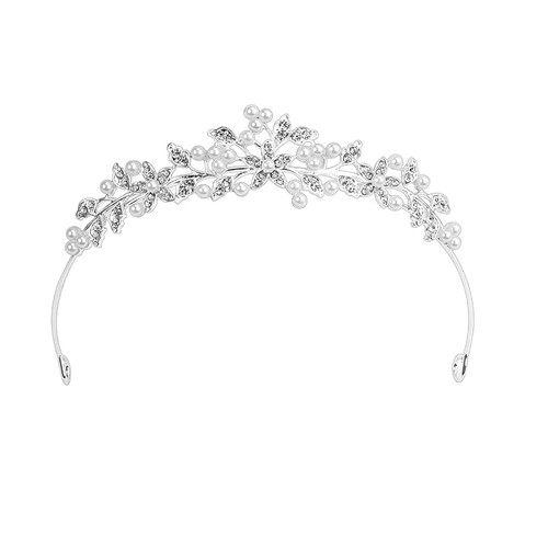 Tiara silber kristall crown - silber,
