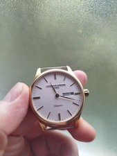 Frederique Constant FC-225ST5B5 Classics Quartz Herrenuhr Gelbgold/Stahl – NEU,