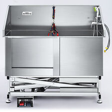 elektrisch Tierbad Katzen Haustiere Badewanne Hundebadewanne Dusche Edelstahl