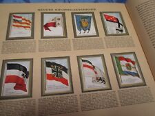 Historische Fahnen , Sammelbilderalbum , Flaggen - Kunde , Antik Buch 1930 er J.