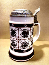 BMF Vintage Hartglas Bierkrug Sternzeichen Waage Libra Bierseidel Astrologie