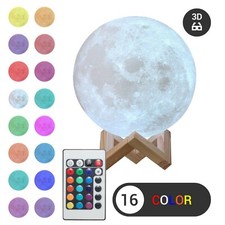 3D Moon Night Light Table Lamp