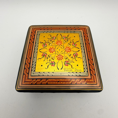 Usbekische lackdose holz - lackdose,