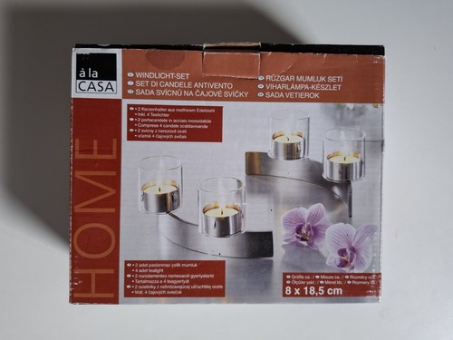 Windlicht set kerzenhalter - 2x,
