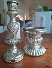 Kerzenständer HOUSE DOCTOR Bauernsilber shabby antique Chic Weihnachten antik