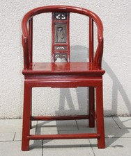 stuhl china chinalack rot maria mit kind japan chair armlehnstuhl alt