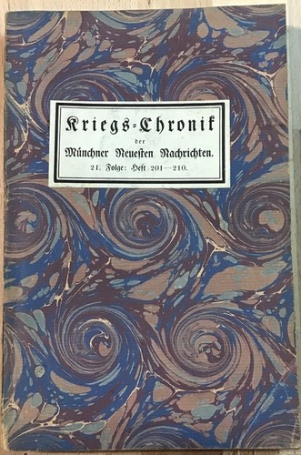Kriegs chronik der - der, münchner