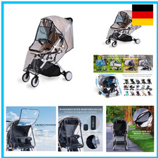 bemece Regenschutz für Kinderwagen, Regenverdeck für buggy, Bequemes Zugangsf...