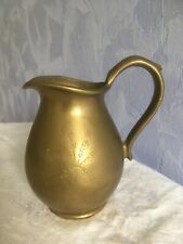 Kanne Krug Vase, Messing , ca. 1003 g Gewicht,  Getreideähren Ziselierungen