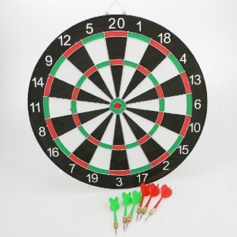Dartspiel doppelseitig mit 6 - dartspiel,,