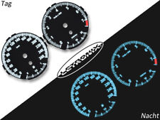 Plasma Tacho Tachoscheiben passend für BMW E90 E91 E92 E93 0-260Km/h Weiß Sport 