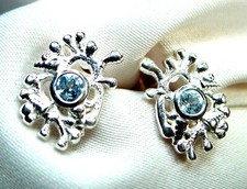 💎 Blautopas Ohrstecker –