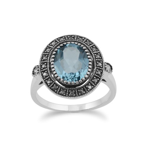 Art blauer topas markasit - blauer,
