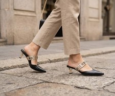 Damen sabot schwarz - sabot, 9672