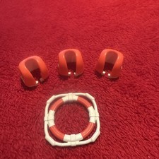 PLAYMOBIL ORANGE FEUERWEHR RETTUNGSWESTE 4823 5859 5920 70054 70091