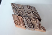 Holzlettern Kursiv  Konvolut