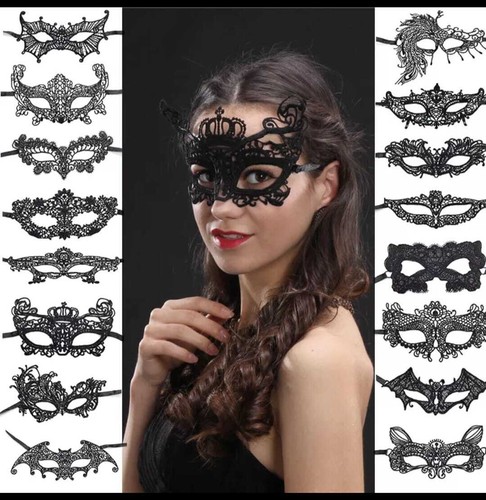 Schwarze spitze maskerade - schwarze,