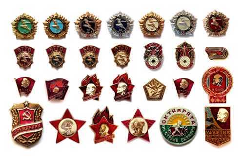 Set vintage pin anstecker - set,