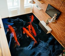 3D Orange Fisch Q3092