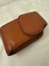 Gürteltasche echtes Leder braun Clip Tasche f Gürtel handy Schlüssel etc wie neu