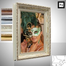 Bilderrahmen Athen Foto Poster Holz Antik Barock Prunk Shabby Vintage 3 Farben