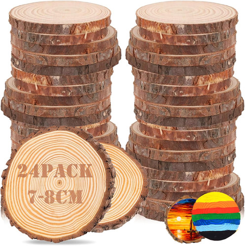 Stück holzscheiben deko - 24,