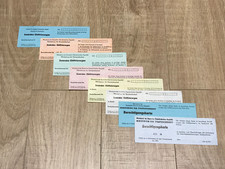 blanko DOKUMENTEN   AUSWEIS  SATZ MFS RAR ACHT STÜCK