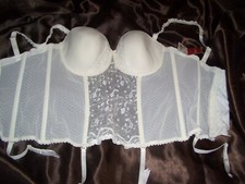 Marie Jo Lara atemberaubende Straps Corsage Spitze 80 D natur Korsage NEU (le55)