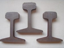 3 Stücke Original-SCHIENENPROFIL, klein (S18); 1,5 cm dick / 9,4 cm hoch; 785 g