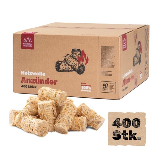Holzwolle anzünder 400 - 400, stück