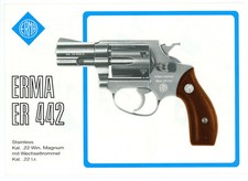 Bedienungsanleitung ERMA ER 442 Stainless Kal .22 Win. Magnum Revolver Manual