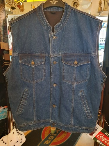 Denim weste oldschool - denim,