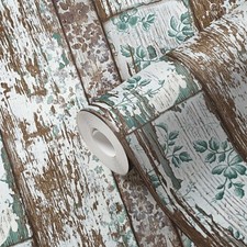 Landhaus Tapete Bretteroptik