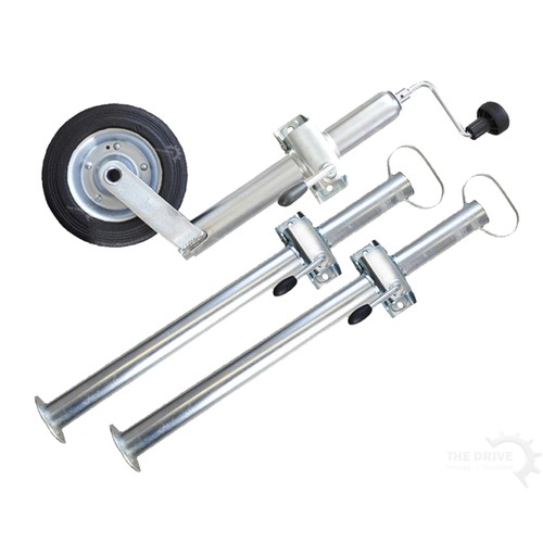 Pkw anhänger stützen - set, mit