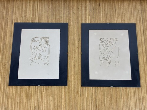 Erotische kunstgrafiken paar - 2,