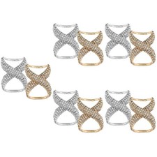  Set of 5 Seidenschal Klammer