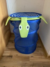 Ikea Korall Sköldpadda Aufbewahrungsnetz rund blau/grün Schildkröte Ballnetz