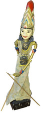 Wayang Golek Indonesien Stabpuppe Marionette Puppenkopf Schattenpuppe anitk