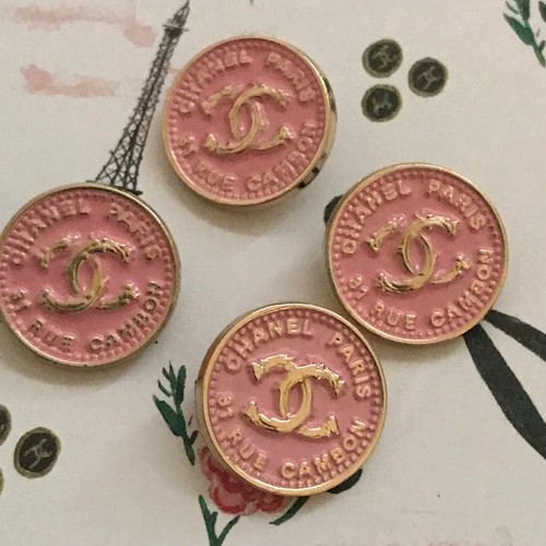 4er set chanel knöpfe rosa - chanel, &